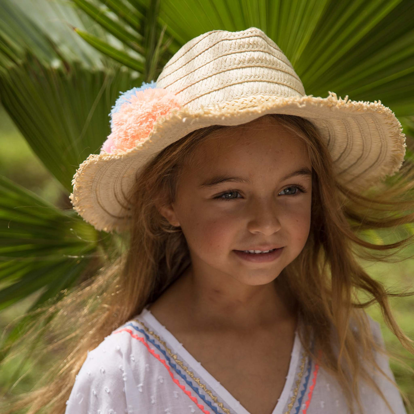 Pom pom clearance sun hat