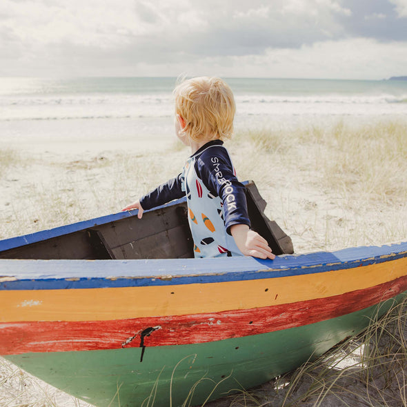 RETRO SURF LS SUNSUIT