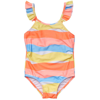GOOD VIBES FRILL STRAP SWIMSUIT