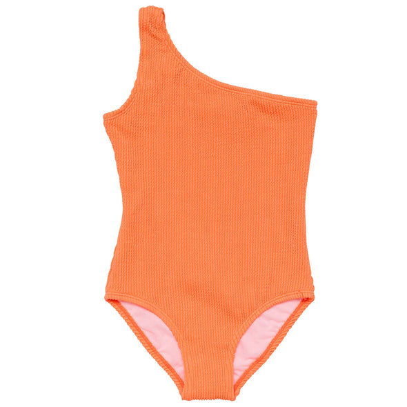 TANGERINE ONE SHOULDER SWIMSUIT