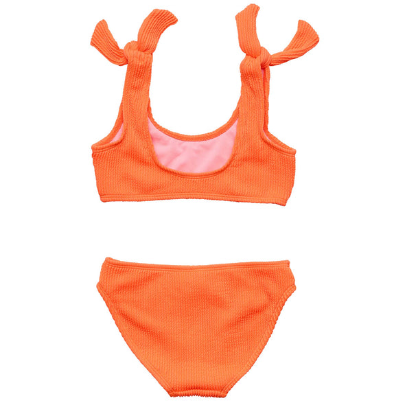 TANGERINE TIE CROP BIKINI