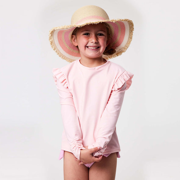 BALLET PINK LS RASH TOP